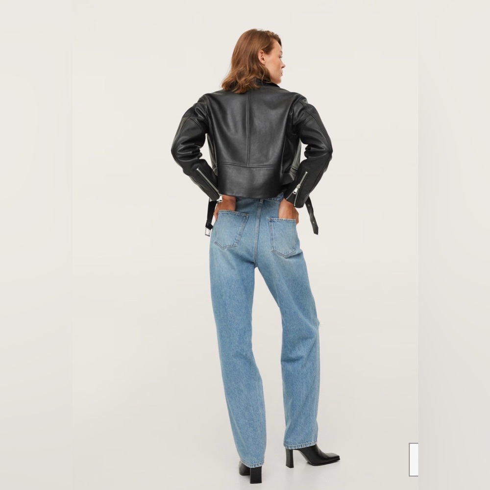 Mango Light Blue Distressed Women Jeans - Picture 5 of 12